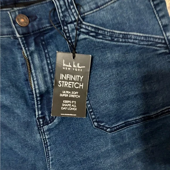 NWT Nicole miller infinity stretch soho hi rise denim 12 jeans - Picture 2 of 5